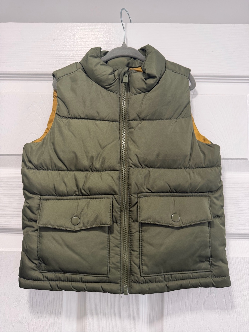 Old Navy Toddler Olive Puffer Vest Size 3T